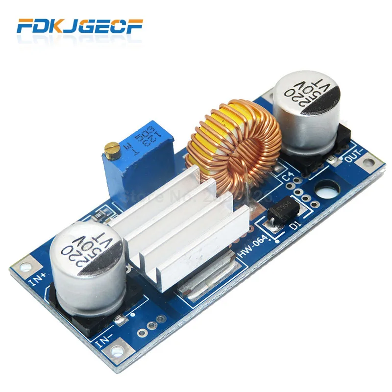 1 шт. светодиодный модуль питания с литиевым зарядным устройством и радиатором 5A