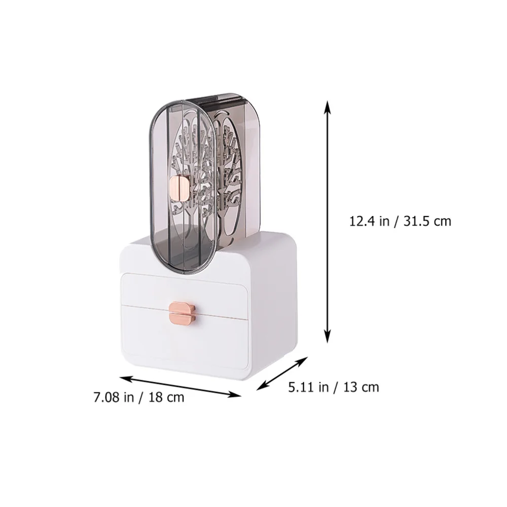 

1pc Drawer Jewelry Storage Rack Practical Desktop Jewelry Organizer Shelf