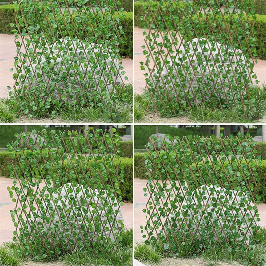 

Artificial Garden Plant Fence UV Protected Privacy Screen Outdoor Indoor Use Garden Fence Backyard Home Decor Greenery Walls