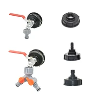12 34 1 inch thread ibc s60 adapter ibc tank adapter water tap connectors valve replacement fittings 80 to 100mm coupler
