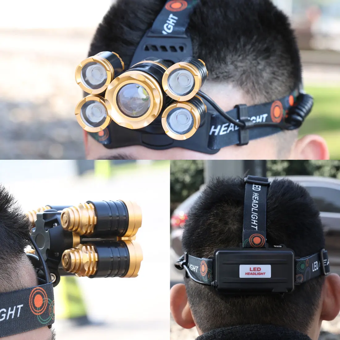 

IPX4 IR Sensor LED Head Lamp Smart Light T6 Zoom High Power Rechargeable Fishing Lantern 18650 Waterproof Flashlight