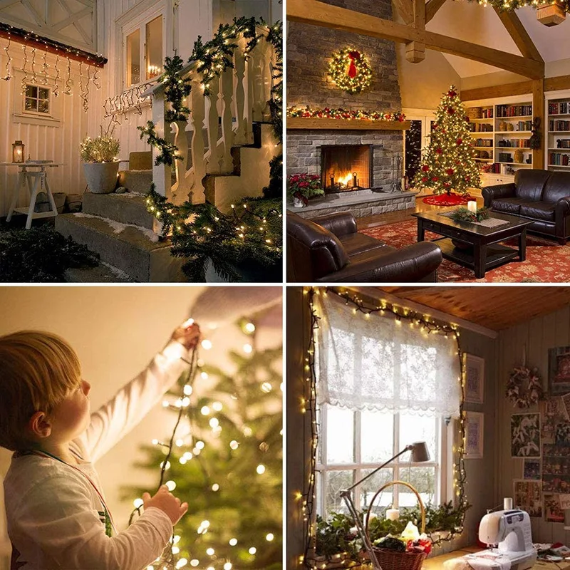 

Solar String Lamps for Garden Waterproof Outdoor Lighting 5M 7M 12M Christmas Xmas Holiday Decoration Fairy Solar Battery