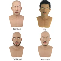 silicone headgear realistic male adult full face face changing crossdresser cosplay costume party movie dressup props