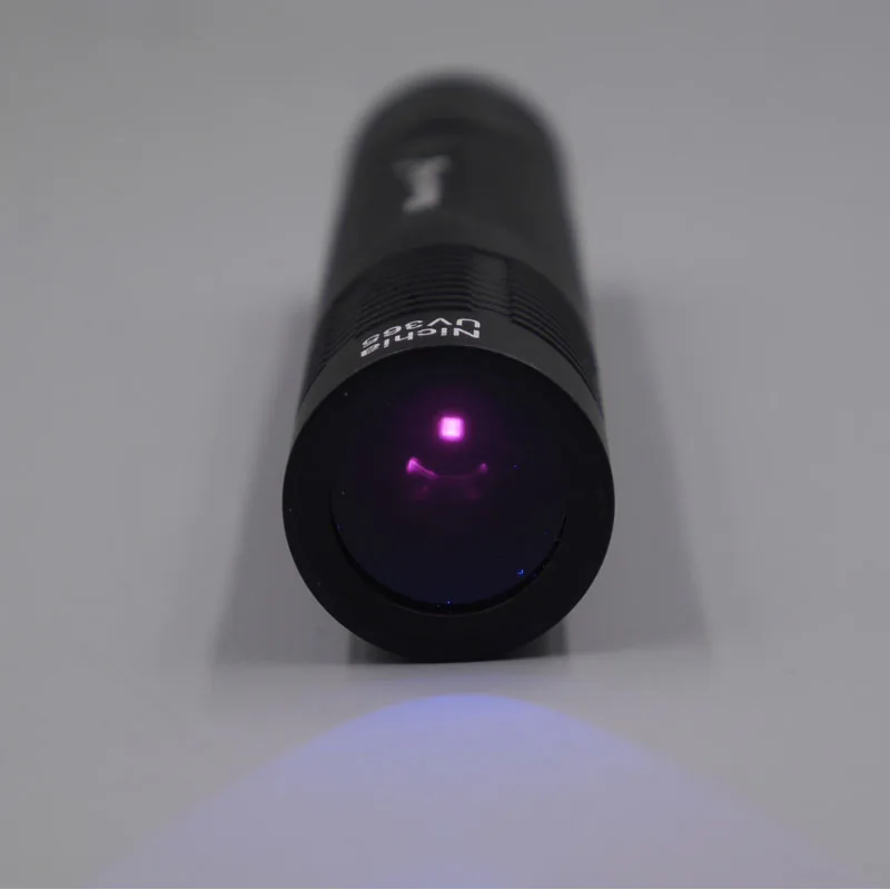 Manta Ray S9 черный УФ 365nm 6 Вт Светодиодный светильник вспышки, nichia 365UV в стороне, УФ лампа светильник отражатель smo, флуоресцентный агент обнаружения