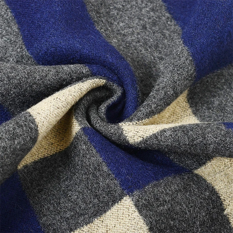 Новый мужской кашемировый шарф зимний английский сетчатый женский роскошный