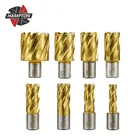 12-42 мм оловянного покрытия бит пустотелого сверла диаманта высокого Скорость Сталь полое сверло сверлильного станка бит кольцевой резак для резки металла инструмент