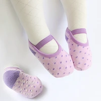 fashion baby floor socks girls boys cute cartoon non slip cotton toddler elastic socks first walker shoes for newborns 1 3 years