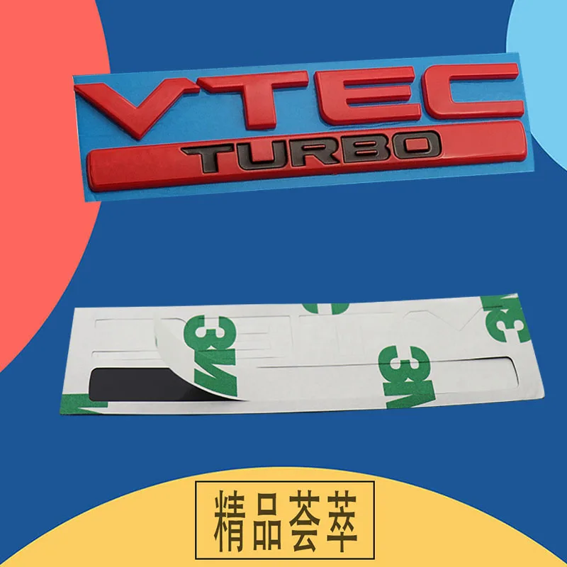 3D Премиум VTEC TURBO для Civic CRV Jazz Accord City автомобильный капот крыло багажник задняя