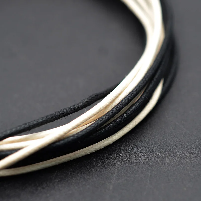 2-метровый (1-Белый/1-черный) вощеный предварительно Луженый 7-жильный спусковой