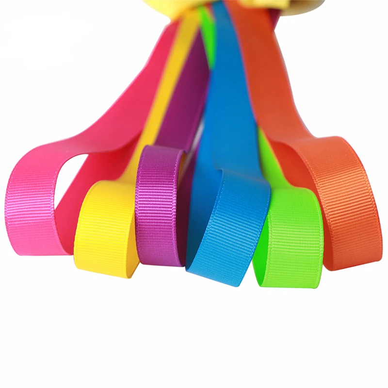 

10yards(9meters) 6mm 9mm 15mm 19mm 25mm 100% Polyester Colors Grosgrain Ribbons for Wedding Party Decoration Christmas DIY Gifts
