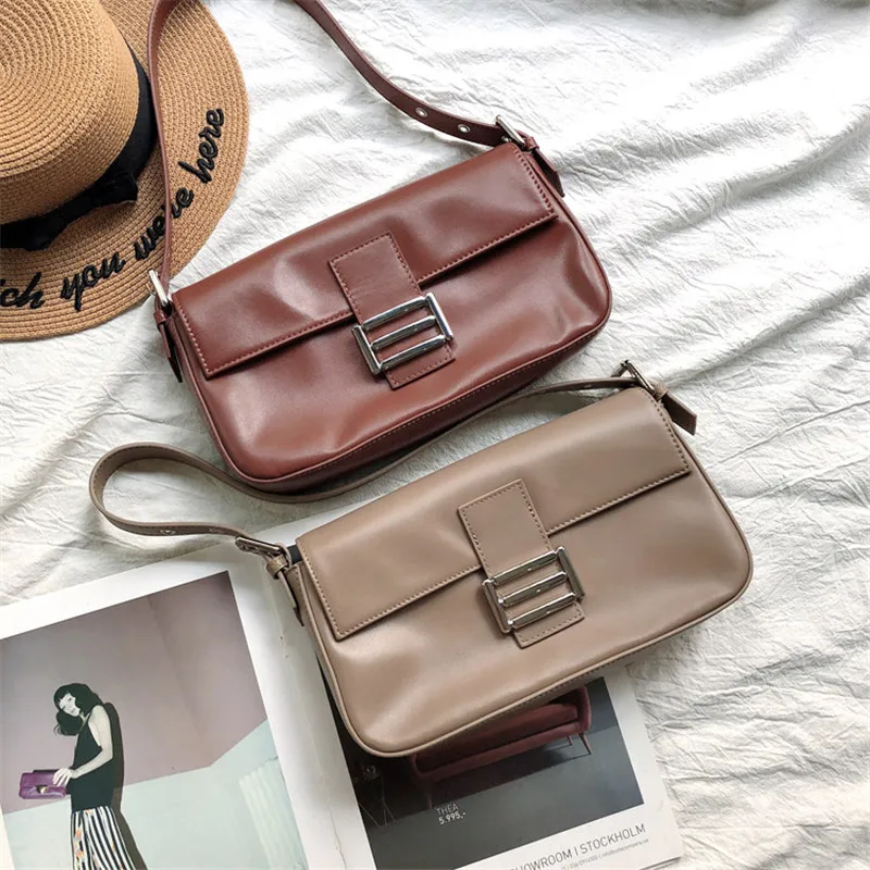 Женская сумка-мессенджер из натуральной кожи с двумя ремнями в стиле ретро 2019 |