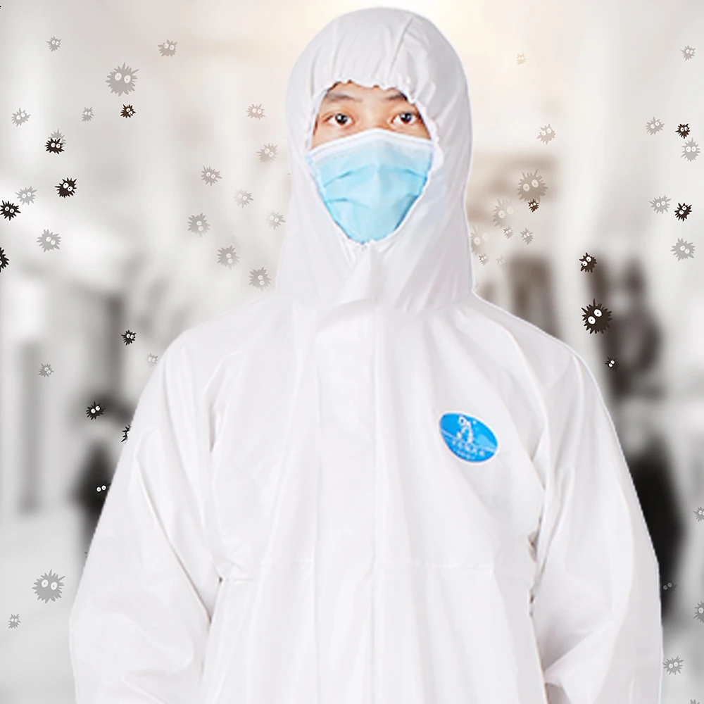 

Coverall Disposable Anti-epidemic Antibacterial Isolation Suit Protective Clothing Dust-proof Coveralls Antistatic
