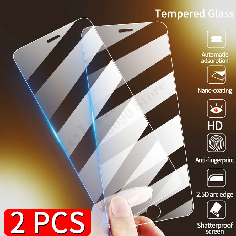 

2 шт закаленное стекло для iPhone 12 MAX защита экрана стекло для iPhone 12 Pro MAX 12 мини защита экрана Защитная пленка