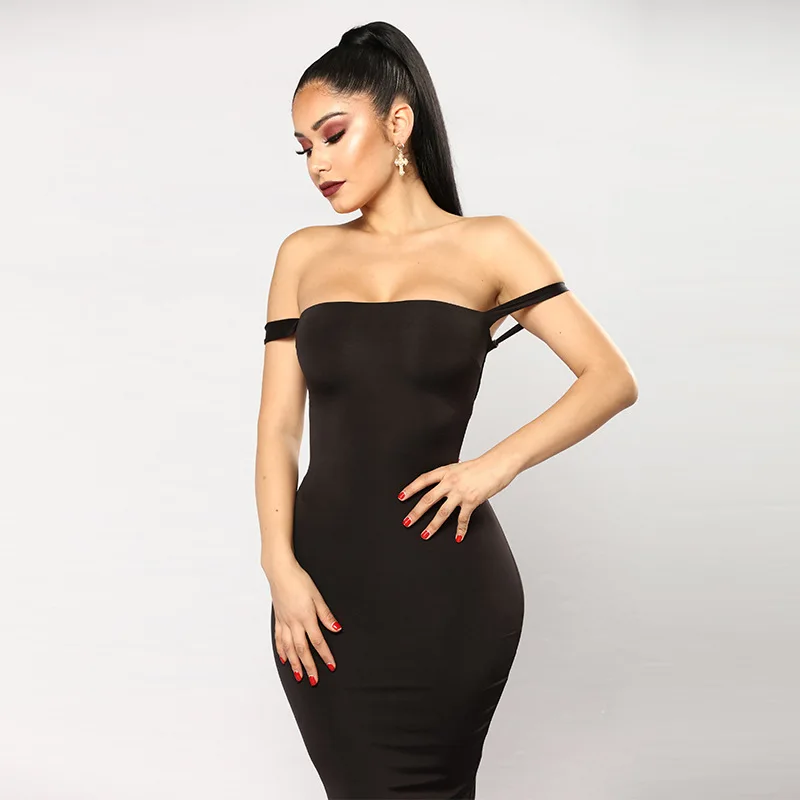 

Women Sexy Bodycon Party Dress low neck drop shipping women elegant party outfits club dress Leaky back Ribbon winding dress