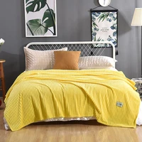 sofa blanket portable car travel blanket yellow soft warm coral fleece throw blanket for bed winter sheet