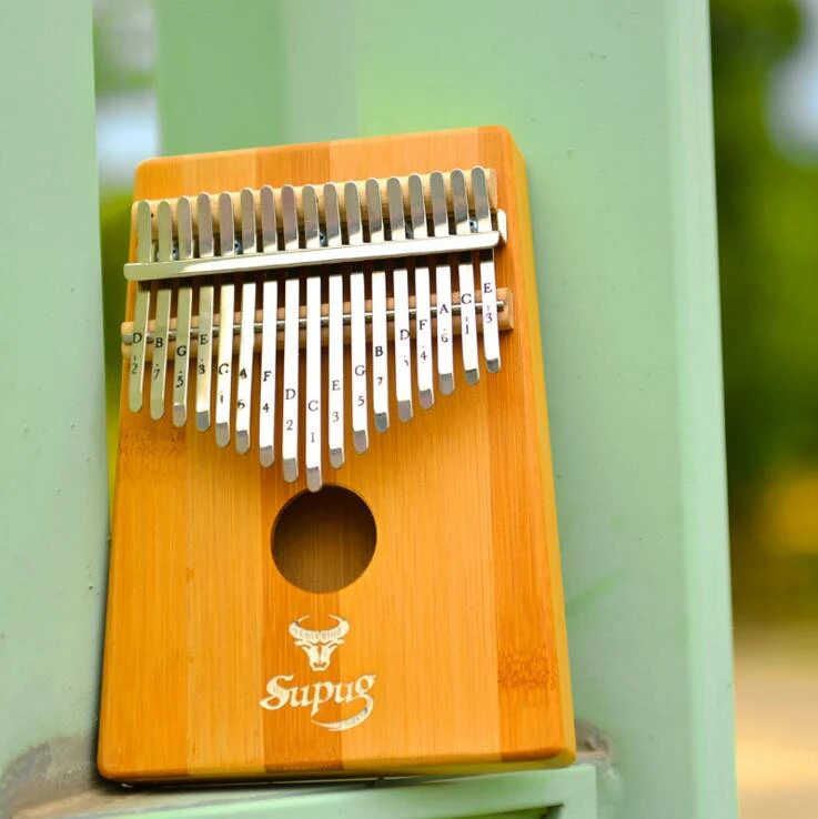 17 клавиатура калимба Блоха пианино палец музыка гроб C песня Mbira Likembe Sanza|Пианино| |
