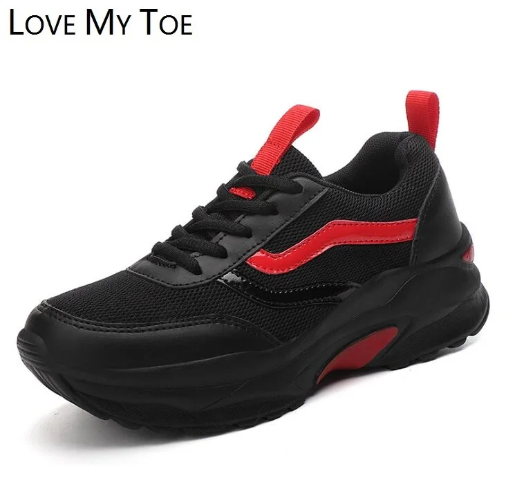 Модная Повседневная дышащая спортивная женская обувь из сетчатого материала для