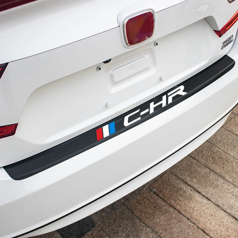 Для Toyota CH-R CHR 2018 2019 2020 аксессуары из углеродного волокна для заднего бампера