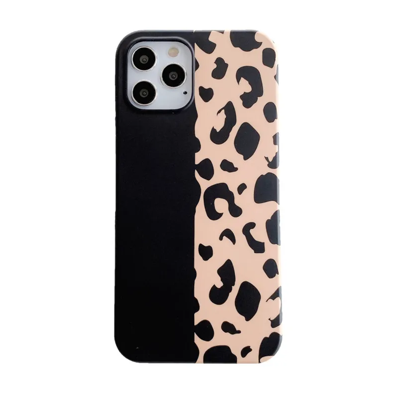 

Fashion Leopard Back Cover Soft Shell Protective Cover Coque Phone Case For iPhone 12 MiNi 11 Pro XS Max XR X SE 2 2020 8 7 Plus