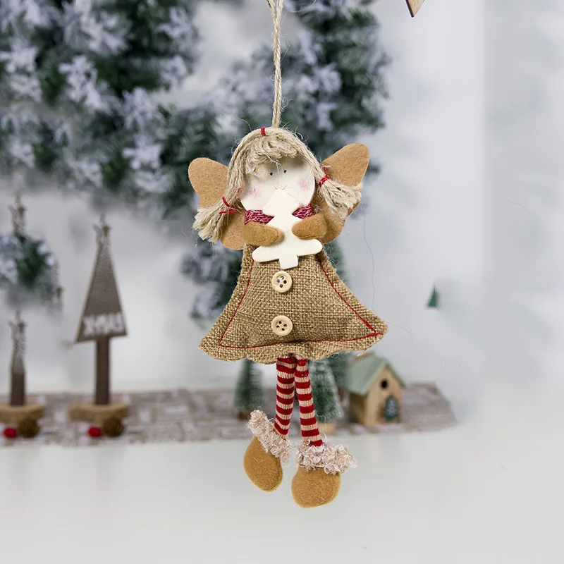 2019 новый год Noel Рождество Ангел девочка плюшевые куклы Рождественская елка