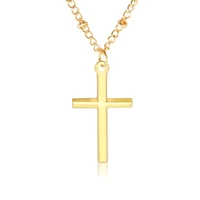 simple cross pendant necklace female chain collar necklace female bohemian metal jewelry jewelry necklace