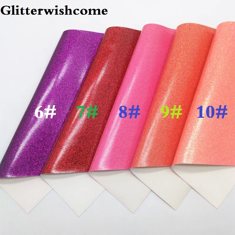 Мини рулон блестящей ткани Glitterwishcome 30 х134 см винил для бантов гладкая блестящая