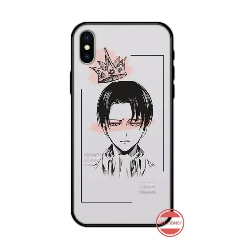 

Attack On Titan Levi Ackerman Phone Case for iPhone 11 12 pro XS MAX 8 7 6 6S Plus X 5S SE 2020 XR