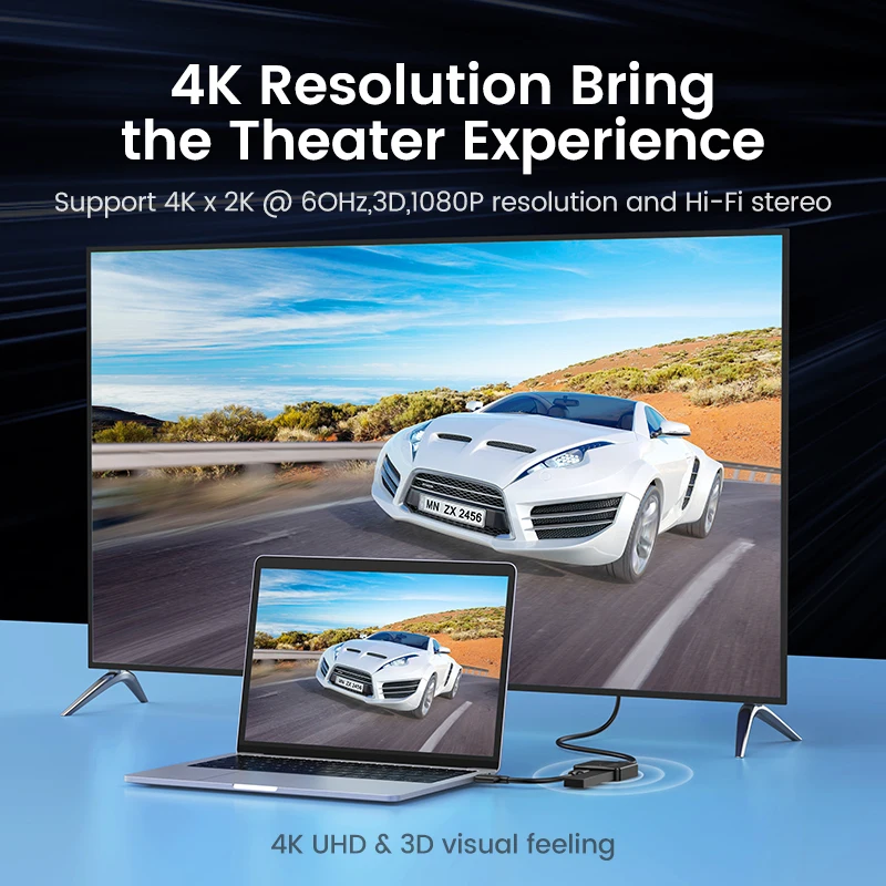 UGREEN Разделитель с мультимедийным интерфейсом высокой четкости разрешением 4K