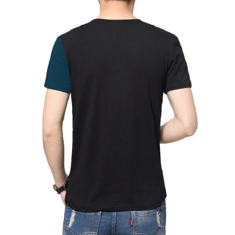 Мужская футболка 6 видов конструкций облегающая с круглым вырезом мужская