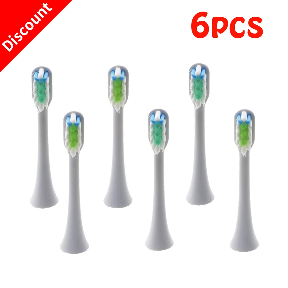 6 шт. сменные головки зубной щетки для SOOCAS X3 X1 X5/Xiaomi Mijia SOOCARE sonic электрическая
