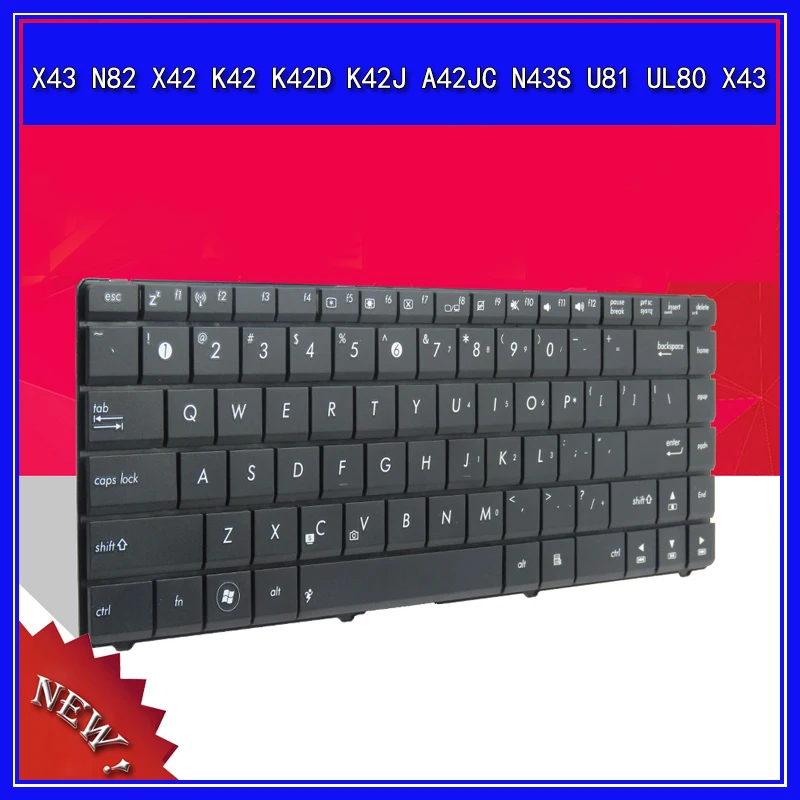 Клавиатура для ноутбука ASUS X43 N82 X42 K42 K42D K42J A42JC N43S U81 UL80 Тетрадь заменить | Отзывы и видеообзор