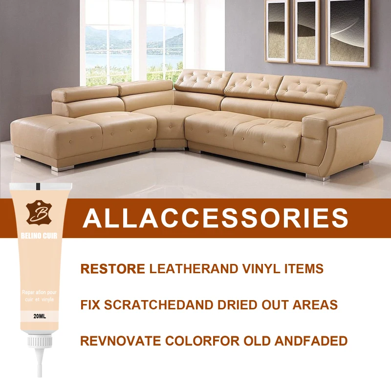 

1Pc Advanced Leather Repair Gel Home Leather Complementary Color Repair Paste 20Ml No Harm Chemical Leather Cleaner for car Seat