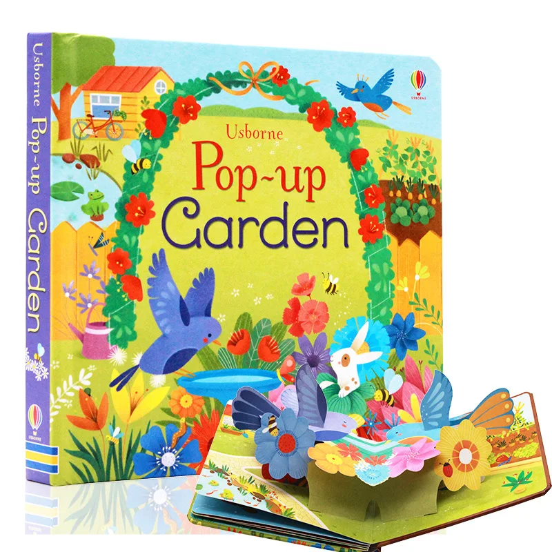 Usborne всплывающее сад английские развивающие 3D клапаном иллюстрированные книги