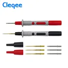 Cleqee P8003 2 шт. мультиметр зонд + сменная позолоченная игла многоцелевой тестовый набор ручки Хорошие ощущения
