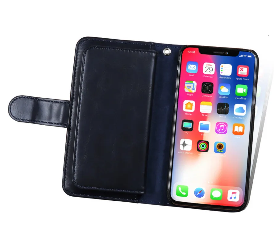 Musubo чехол для iphone X, Роскошный кошелек, чехол s для iphone 8 Plus, 7, 6s Plus, кожаный чехол, 6 Plus, флип-чехол, капа, сумка для телефона, деловая