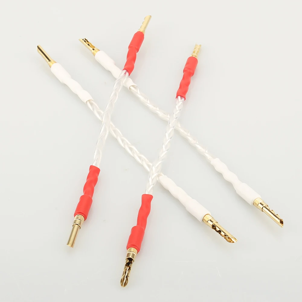 1 компл. Hi-End аудио посеребренный Джампер кабель hifi динамик перемычка Кабель