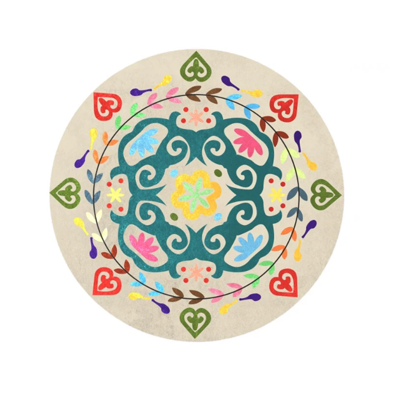 Скандинавский Национальный круглый ковер богемная спальня гостиная стол диван