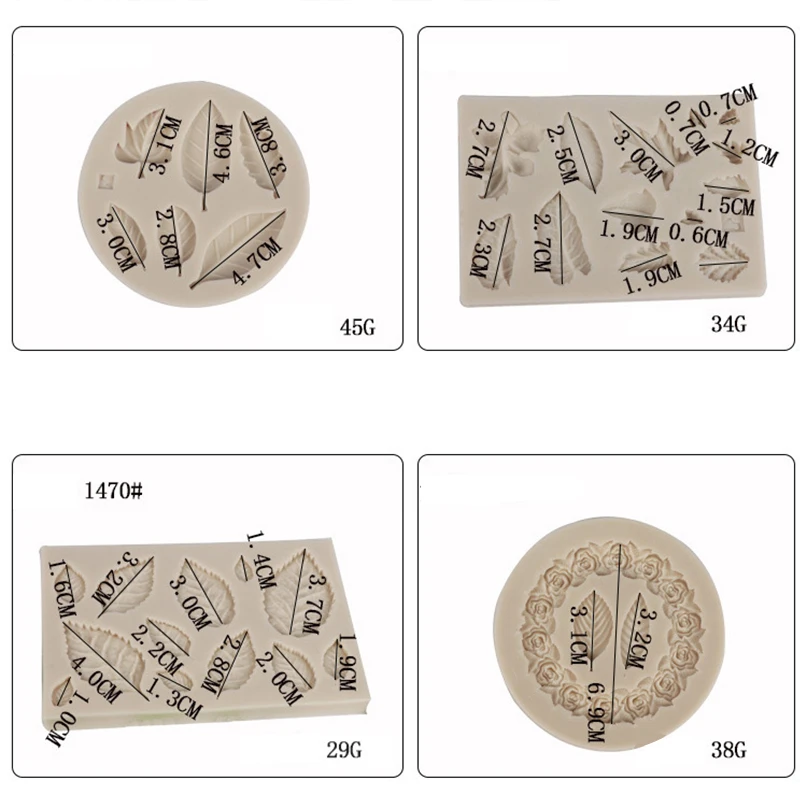 3D сахара полимерной глины дерево кленовый лист формы силиконовая форма для