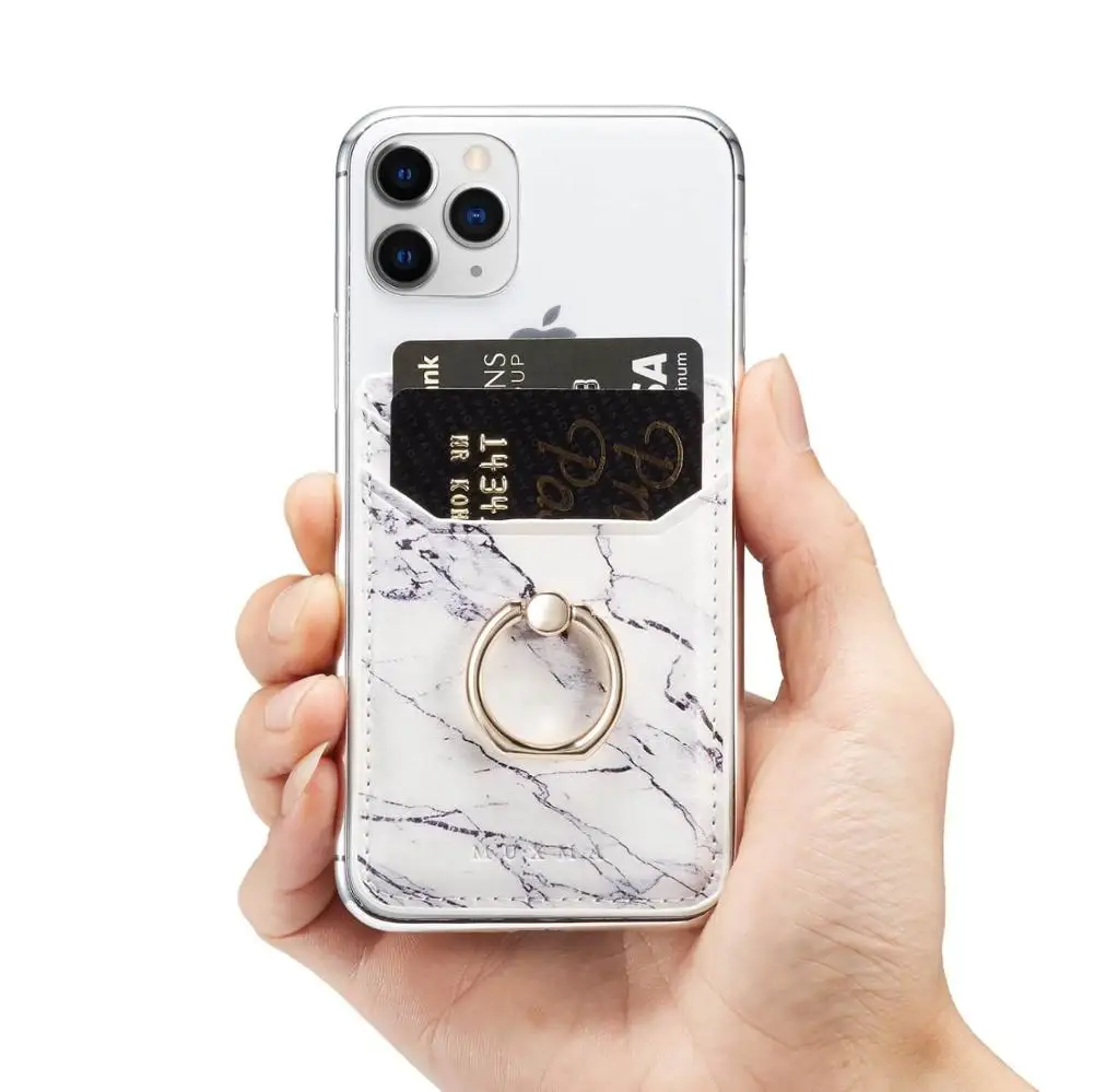 Чехлы для телефонов для iPhone 11 Pro XS Max XR XS 6 6S 7 8 Plus X белый и черный кожаный держатель с мраморным кольцом мягкий чехол на заднюю панель телефона чехлы - Цвет: Бежевый