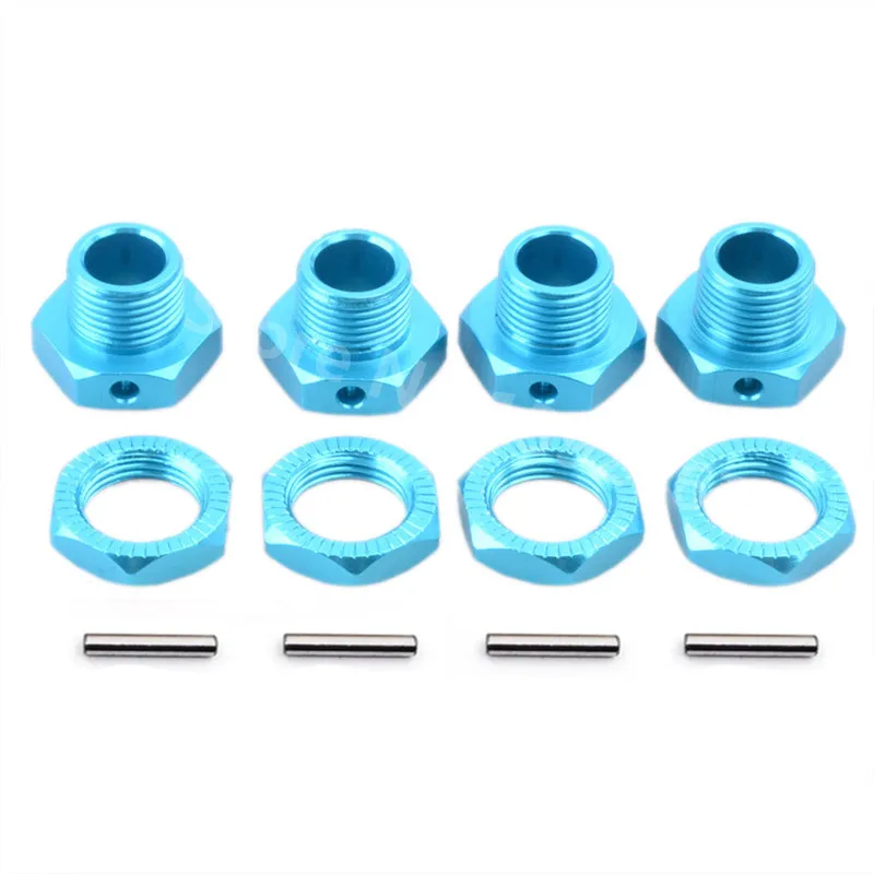 HSP 1/8 запасные части адаптер для шин гайка колеса 4 шт./лот 17 мм алюминиевые