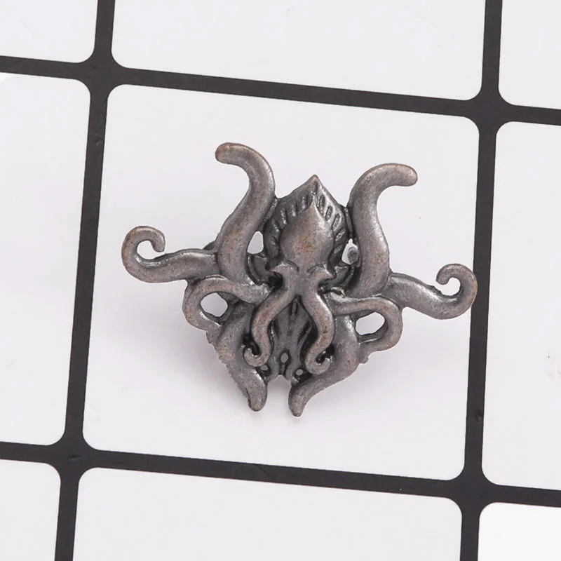 Большой Ктулху эмалированные булавки классический Осьминог Монстр нагрудный