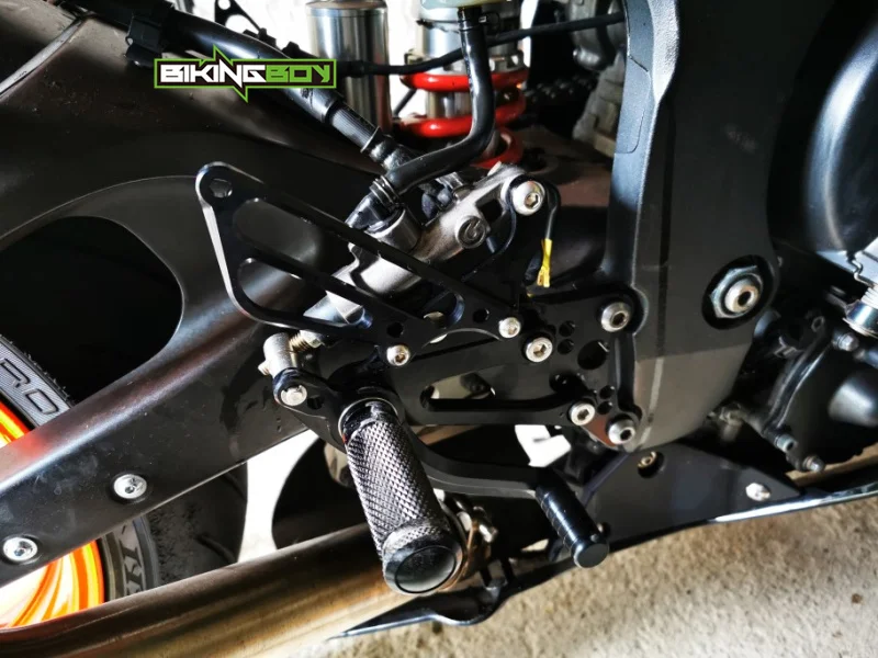 BIKINGBOY подножки для Yamaha YZF R6 03 04 05 06 07 08 09 10 11 12 13 14 15 16 Rearsets регулируемые гоночные