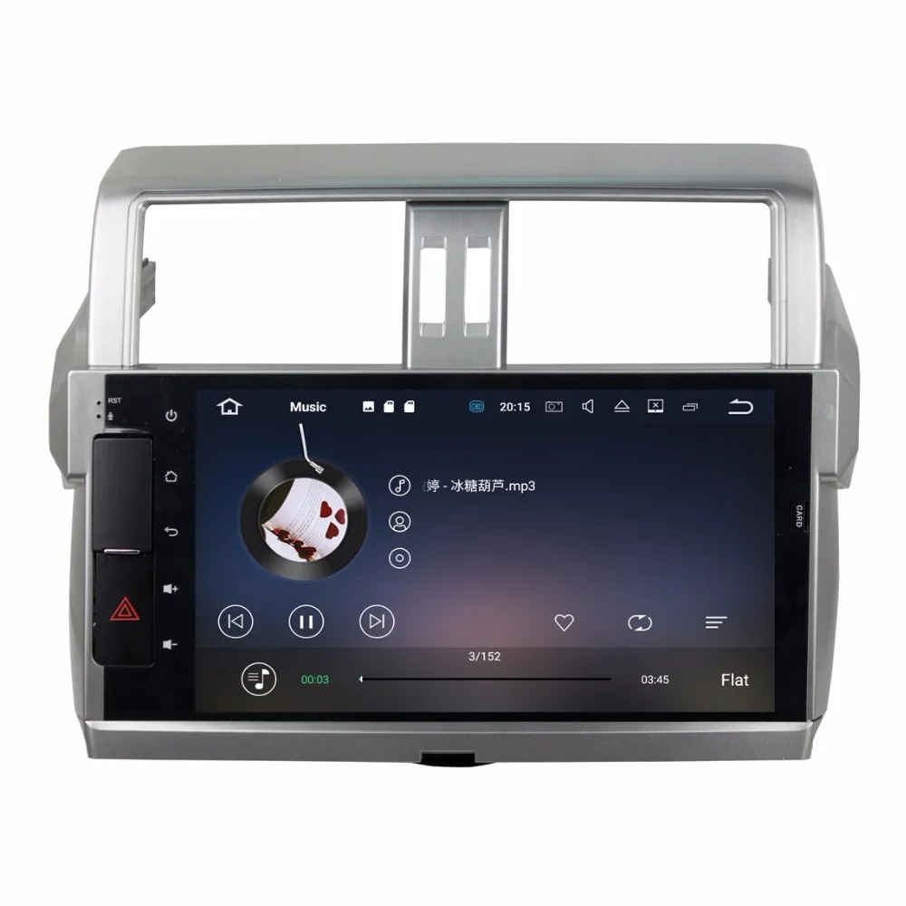 10 1 Octa Core Android 9 0 автомобильный радиоприемник DVD GPS для Toyota Prado 150 Land Cruiser 2010 2017