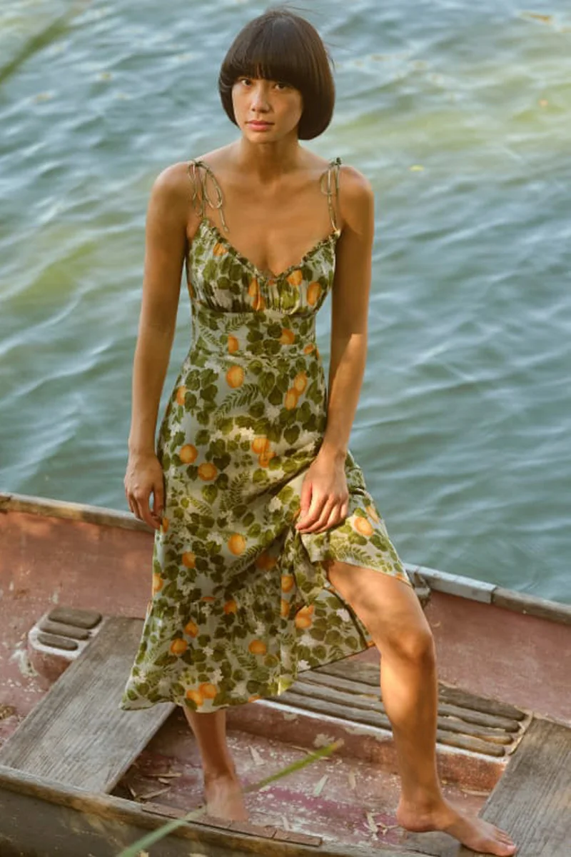 

Midi Dress Korean Fashion Sexy Dropshipping Summer Dress 2021beach Boho Floral Strap Dress Halter Off Shoulder Sundresses