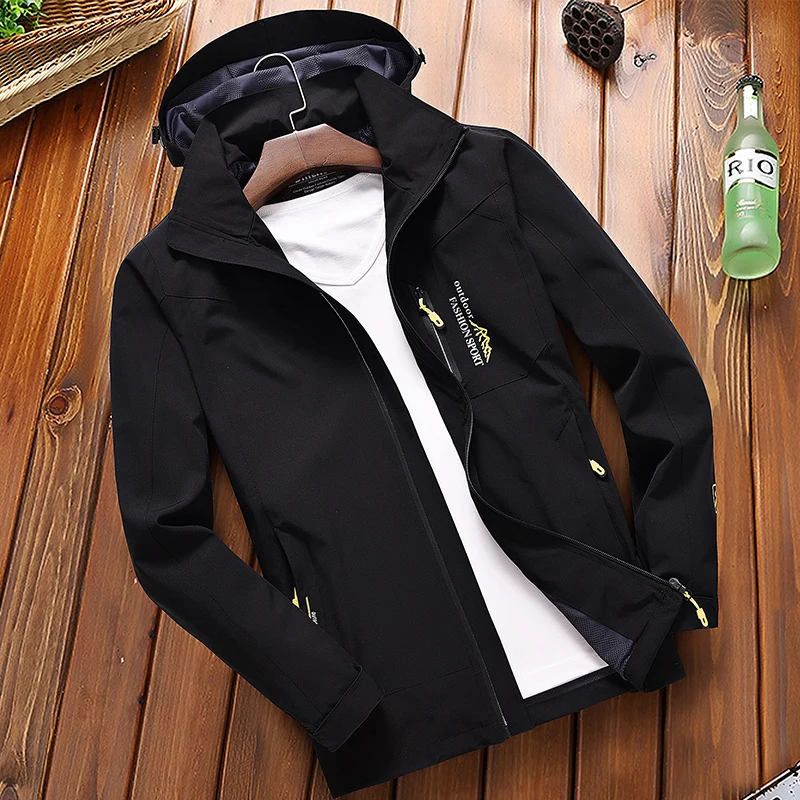Куртка мужская демисезонная водонепроницаемая Повседневная ветровка в