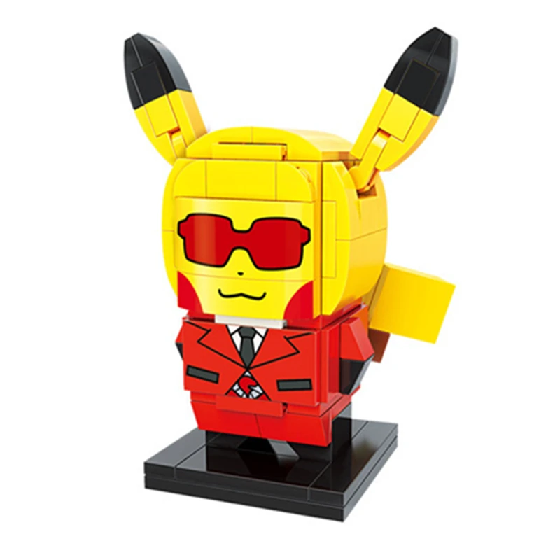 Новый аниме Покемон Bikachu Pokeball Summon милый автомобиль строительные блоки наборы