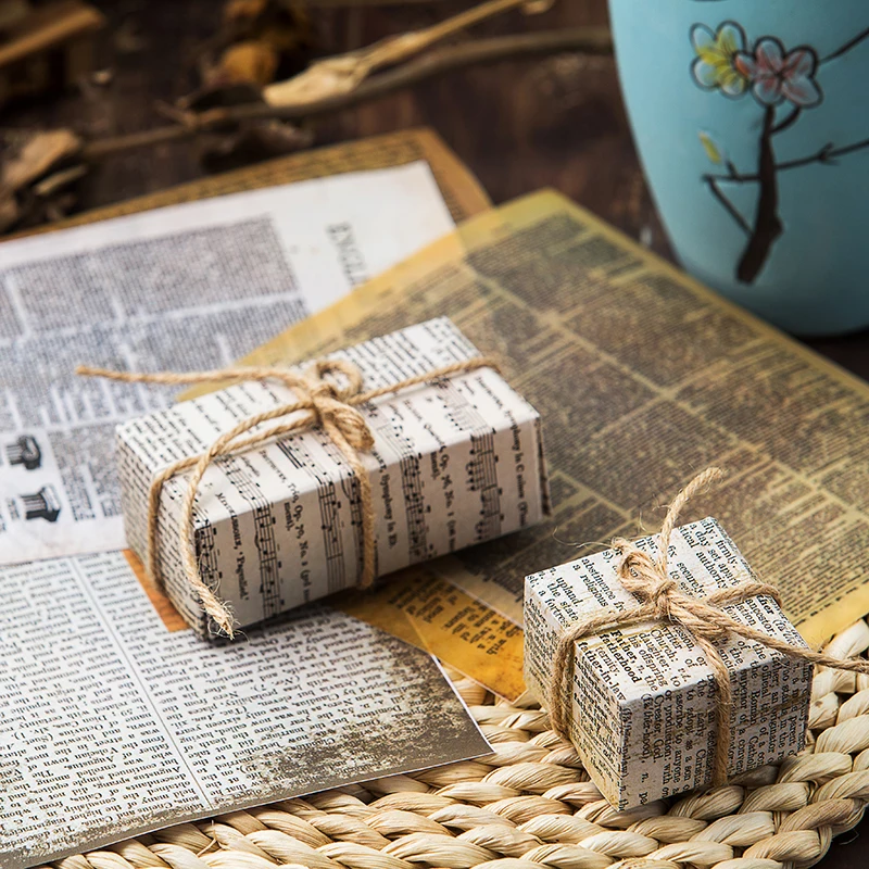 8 шт. большие размеры старые книжные страницы материал бумага дневник