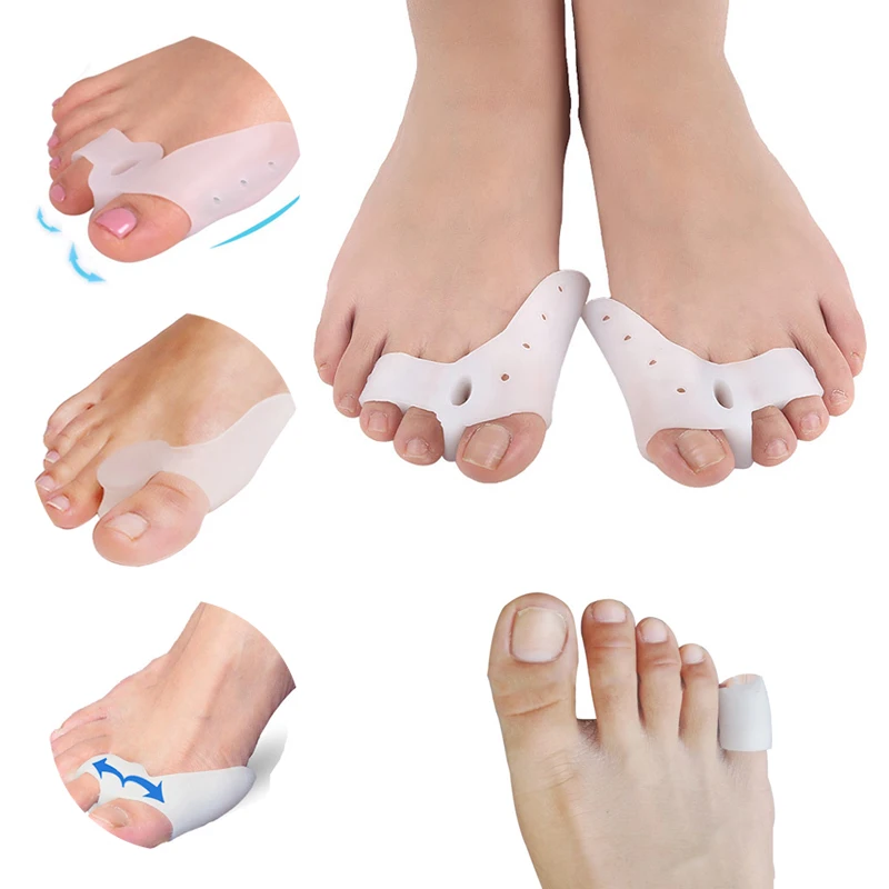 

1-6Pair Bunion Corrector Silicone Toe Separator Hallux Valgus Bunion Correction Orthopedic Foot Care Pedicure Tools Straightener