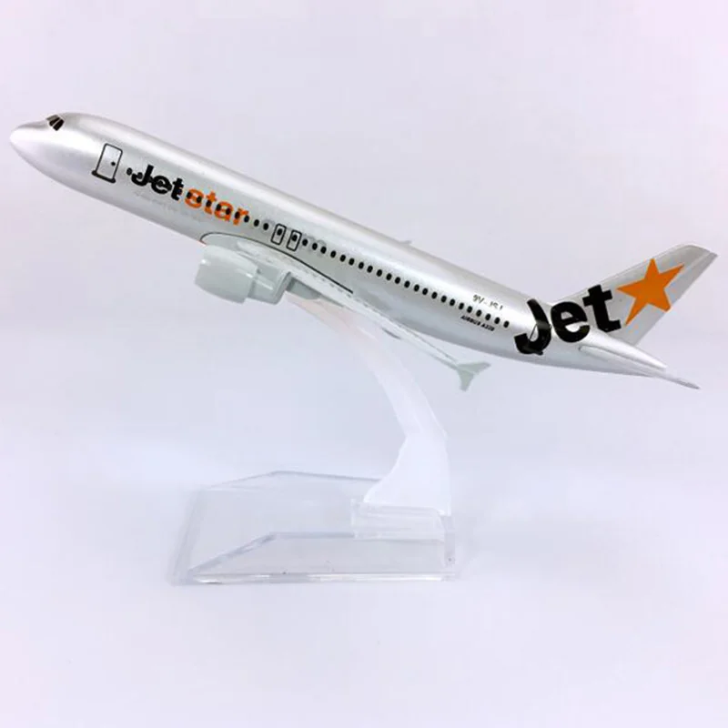 16 см литой под давлением самолет 1:400 Airbus A320-200 модель JETSTAR airline W базовый сплав
