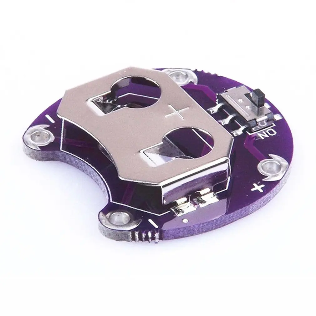 

2021 HOT Lilypad Coin Cell Battery Holder CR2032 Battery Mount Module for Arduino Battery Accessories OCDAY